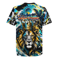 Saint Lucia Kings Cricket Rugby Jersey Born To Lead Caribbean Cricket Graffiti Splash Art