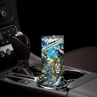 Saint Lucia Kings Cricket Skinny Tumbler Born To Lead Caribbean Cricket Graffiti Splash Art