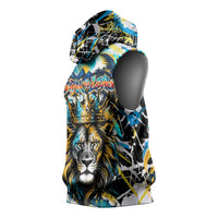 Saint Lucia Kings Cricket Sleeveless Hoodie Born To Lead Caribbean Cricket Graffiti Splash Art