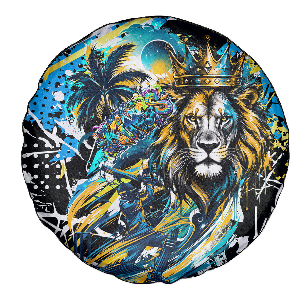 Saint Lucia Kings Cricket Spare Tire Cover Born To Lead Caribbean Cricket Graffiti Splash Art