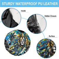 Saint Lucia Kings Cricket Spare Tire Cover Born To Lead Caribbean Cricket Graffiti Splash Art