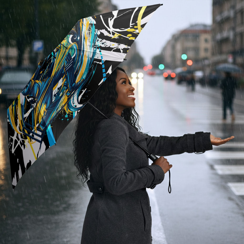 Saint Lucia Kings Cricket Umbrella Born To Lead Caribbean Cricket Graffiti Splash Art