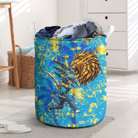 Saint Lucia Cricket Laundry Basket Kings Lion Unstoppable Mascot Art