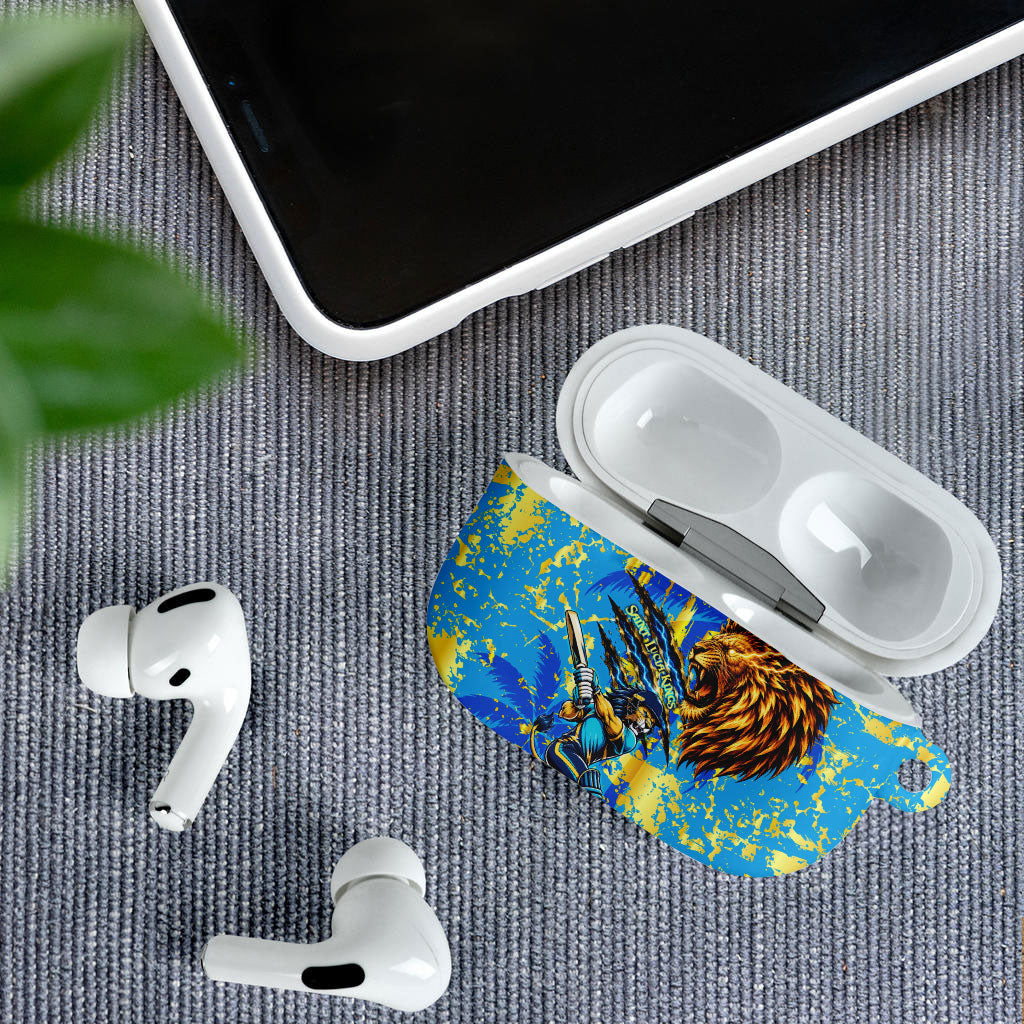 Saint Lucia Cricket AirPods Case Kings Lion Unstoppable Mascot Art