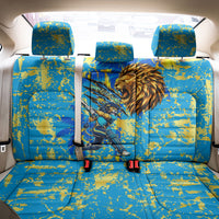 Saint Lucia Cricket Back Car Seat Cover Kings Lion Unstoppable Mascot Art