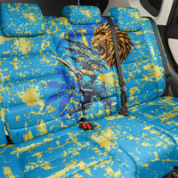 Saint Lucia Cricket Back Car Seat Cover Kings Lion Unstoppable Mascot Art