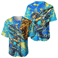 Saint Lucia Cricket Baseball Jersey Kings Lion Unstoppable Mascot Art