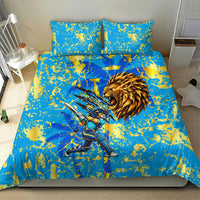 Saint Lucia Cricket Bedding Set Kings Lion Unstoppable Mascot Art