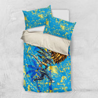 Saint Lucia Cricket Bedding Set Kings Lion Unstoppable Mascot Art
