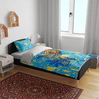 Saint Lucia Cricket Bedding Set Kings Lion Unstoppable Mascot Art