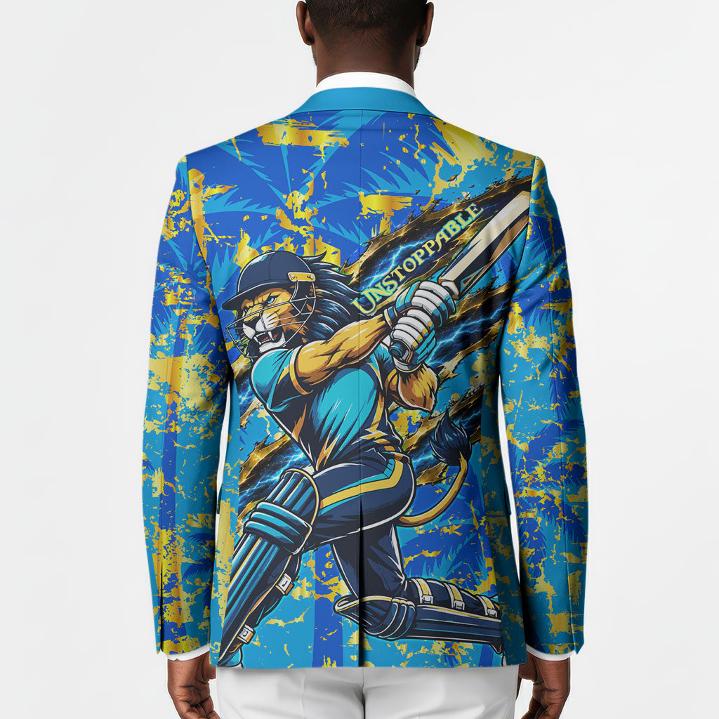 Saint Lucia Cricket Blazer Kings Lion Unstoppable Mascot Art