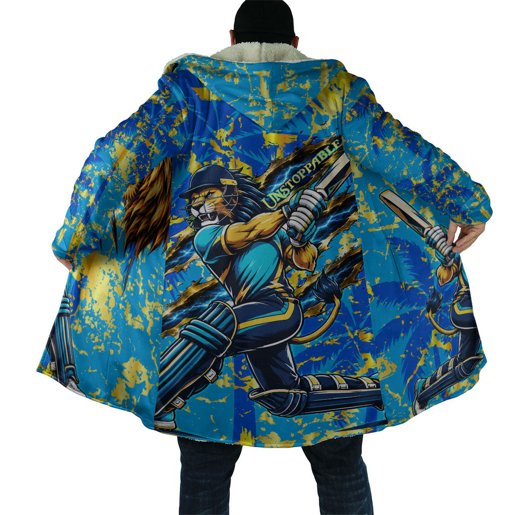 Saint Lucia Cricket Cloak Kings Lion Unstoppable Mascot Art