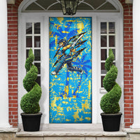 Saint Lucia Cricket Door Cover Kings Lion Unstoppable Mascot Art