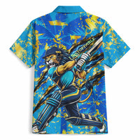 Saint Lucia Cricket Hawaiian Shirt Kings Lion Unstoppable Mascot Art