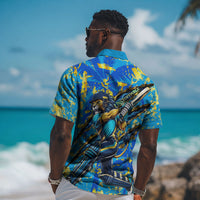 Saint Lucia Cricket Hawaiian Shirt Kings Lion Unstoppable Mascot Art