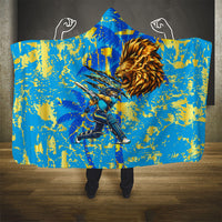 Saint Lucia Cricket Hooded Blanket Kings Lion Unstoppable Mascot Art