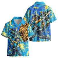 Saint Lucia Cricket Kid Hawaiian Shirt Kings Lion Unstoppable Mascot Art