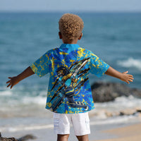 Saint Lucia Cricket Kid Hawaiian Shirt Kings Lion Unstoppable Mascot Art