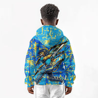 Saint Lucia Cricket Kid Hoodie Kings Lion Unstoppable Mascot Art