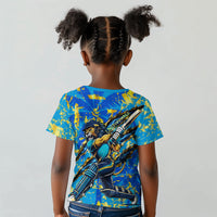 Saint Lucia Cricket Kid T shirt Kings Lion Unstoppable Mascot Art