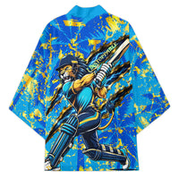 Saint Lucia Cricket Kimono Kings Lion Unstoppable Mascot Art