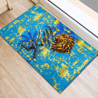 Saint Lucia Cricket Rubber Doormat Kings Lion Unstoppable Mascot Art