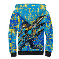 Saint Lucia Cricket Sherpa Hoodie Kings Lion Unstoppable Mascot Art