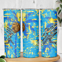 Saint Lucia Cricket Skinny Tumbler Kings Lion Unstoppable Mascot Art