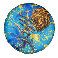 Saint Lucia Cricket Spare Tire Cover Kings Lion Unstoppable Mascot Art
