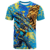 Saint Lucia Cricket T shirt Kings Lion Unstoppable Mascot Art