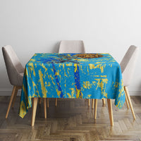 Saint Lucia Cricket Tablecloth Kings Lion Unstoppable Mascot Art