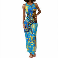 Saint Lucia Cricket Tank Maxi Dress Kings Lion Unstoppable Mascot Art