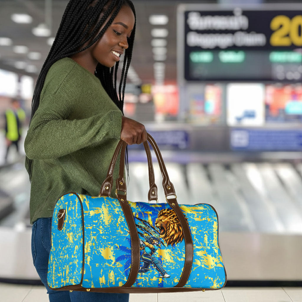 Saint Lucia Cricket Travel Bag Kings Lion Unstoppable Mascot Art