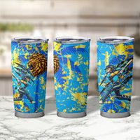 Saint Lucia Cricket Tumbler Cup Kings Lion Unstoppable Mascot Art