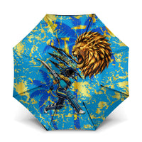 Saint Lucia Cricket Umbrella Kings Lion Unstoppable Mascot Art