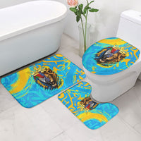 Saint Lucia Kings Cricket Bathroom Set Crowned Lion And Parrot Half Style