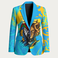 Saint Lucia Kings Cricket Blazer Crowned Lion And Parrot Half Style
