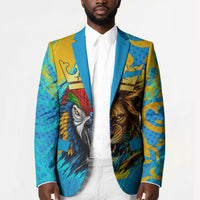 Saint Lucia Kings Cricket Blazer Crowned Lion And Parrot Half Style