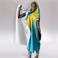 Saint Lucia Kings Cricket Hooded Blanket Crowned Lion And Parrot Half Style