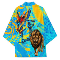 Saint Lucia Kings Cricket Kimono Crowned Lion And Parrot Half Style