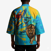 Saint Lucia Kings Cricket Kimono Crowned Lion And Parrot Half Style