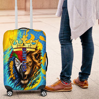 Saint Lucia Kings Cricket Luggage Cover Crowned Lion And Parrot Half Style