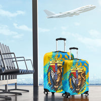 Saint Lucia Kings Cricket Luggage Cover Crowned Lion And Parrot Half Style