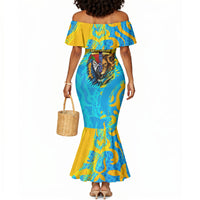 Saint Lucia Kings Cricket Mermaid Dress Crowned Lion And Parrot Half Style