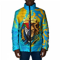 Saint Lucia Kings Cricket Padded Jacket Crowned Lion And Parrot Half Style