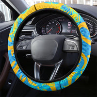 Saint Lucia Kings Cricket Steering Wheel Cover Crowned Lion And Parrot Half Style
