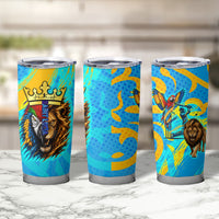 Saint Lucia Kings Cricket Tumbler Cup Crowned Lion And Parrot Half Style
