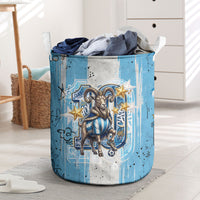 El Diez Argentina GOAT 10 Football Laundry Basket Goat Mascot King Crown Graffiti Art