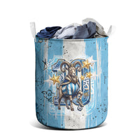 El Diez Argentina GOAT 10 Football Laundry Basket Goat Mascot King Crown Graffiti Art