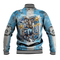 El Diez Argentina GOAT 10 Football Baseball Jacket Goat Mascot King Crown Graffiti Art